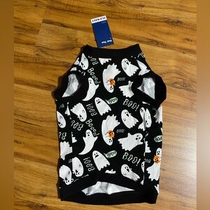 Old Navy Halloween Print Jersey Knit T-Shirt for Pets Dogs Ghost Boo Size Medium